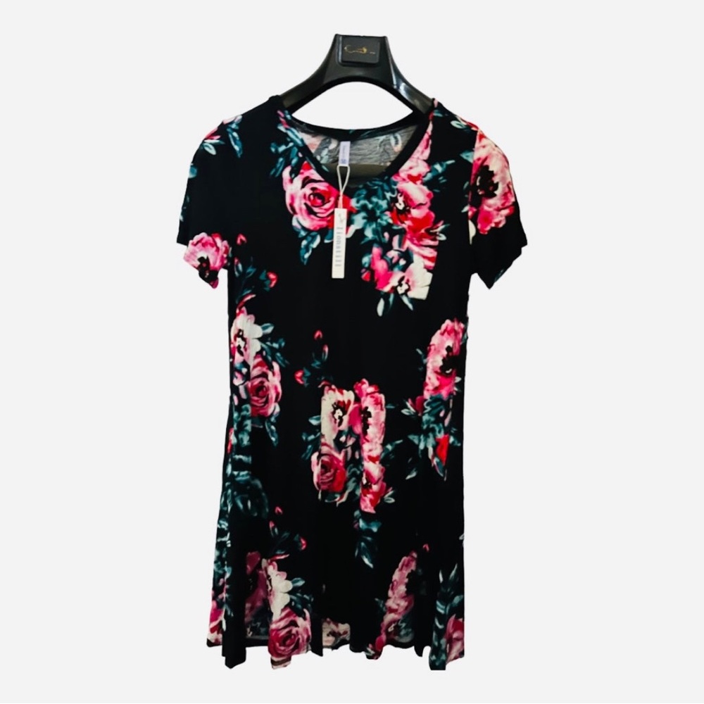 Women’s Black Floral  Dress Size XLarge